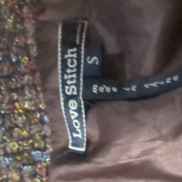 LOVE STITCH Cropped Tweed Frilly Peplum Blazer - Picture 7 of 11